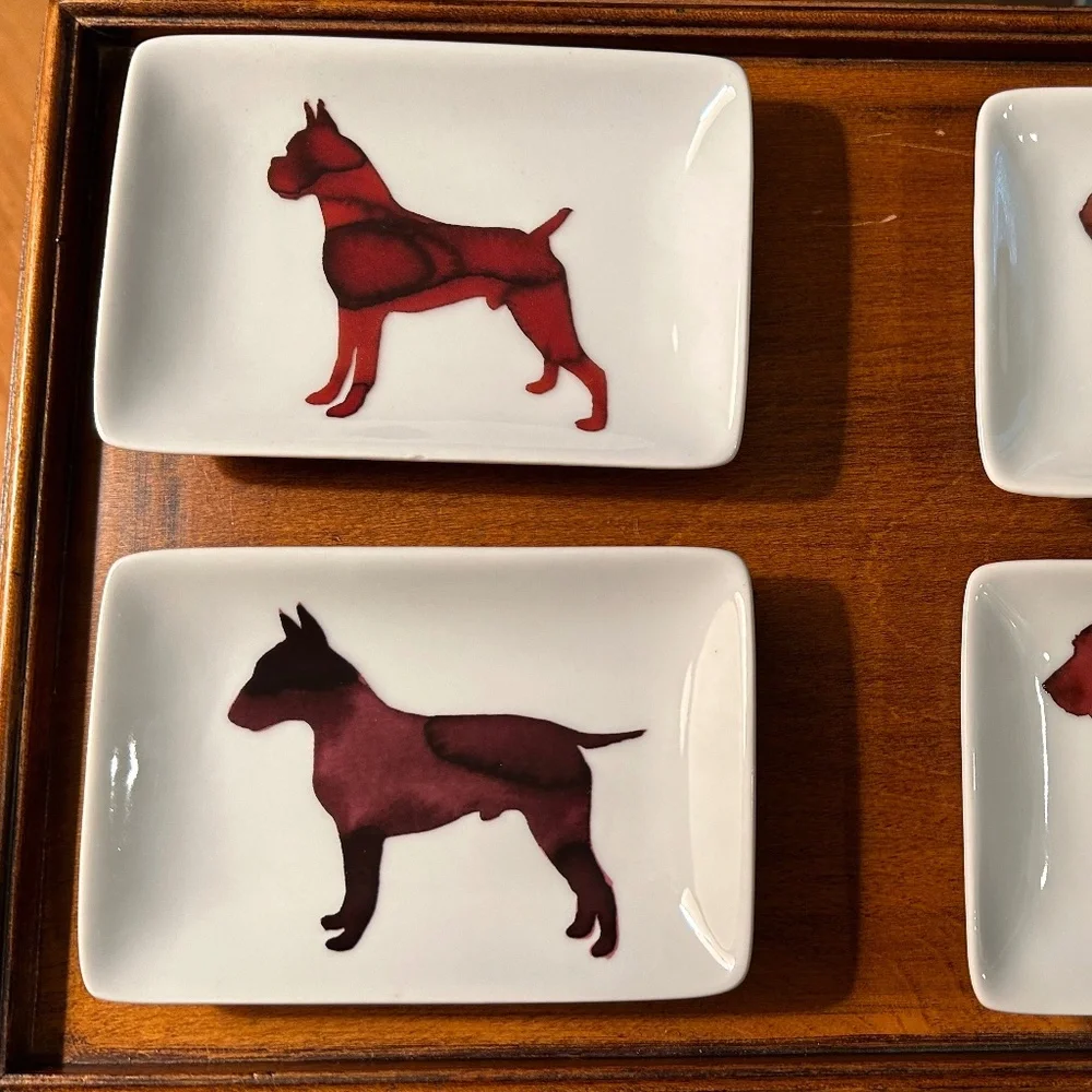West Elm Scott Lifshutz Dog Appetizer Plates